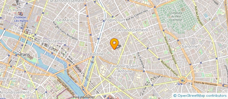 localisation de l'entreprise COPR 16 18 R TAILLANDIERS 75011 PARIS  PARIS