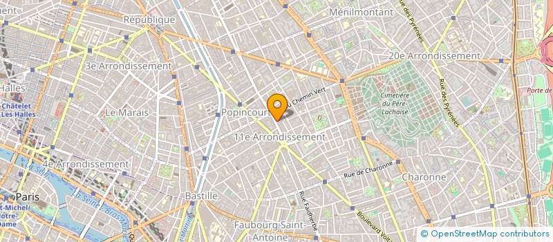 localisation de l'entreprise COPR 16 BIS AV DE PARMENTIER 75011 PARIS  PARIS