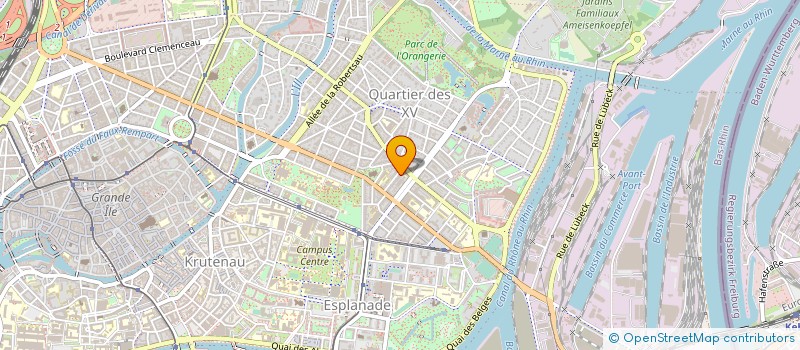localisation de l'entreprise COPR 16 R DE L ARGONNE  STRASBOURG