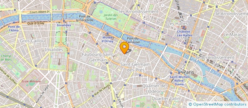 localisation de l'entreprise COPR 16 R DE L UNIVERSITE  PARIS