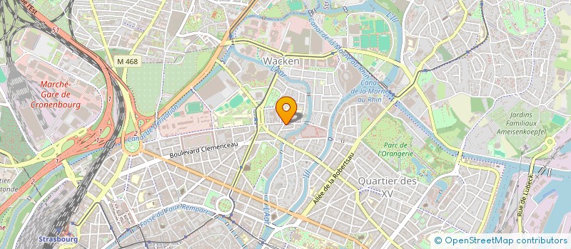 localisation de l'entreprise COPR 16 R EDOUARD TEUTSCH  STRASBOURG