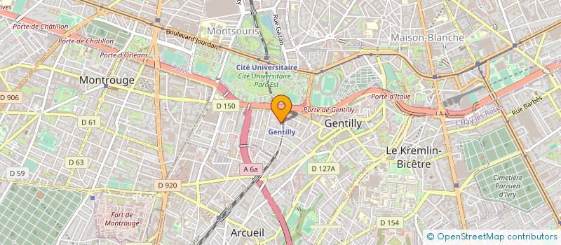 localisation de l'entreprise COPR 16 RUE AUGUSTE BLANQUI 94250 GENTILLY à GENTILLY