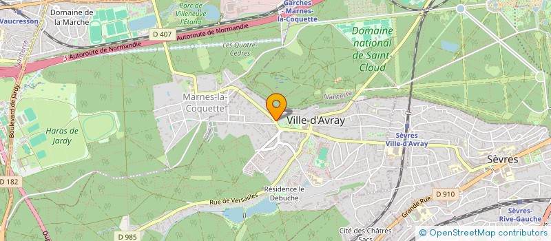 localisation de l'entreprise COPR 16 RUE DES MARNES 92410 VILLE D AVRAY  VILLE-D'AVRAY