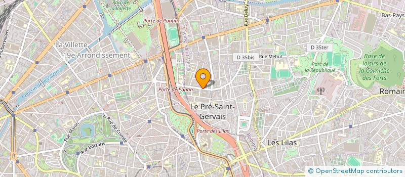 localisation de l'entreprise COPR 16 RUE ETIENNE D'ORVES 93 LE PRE ST GERVAIS  LE PRE-SAINT-GERVAIS