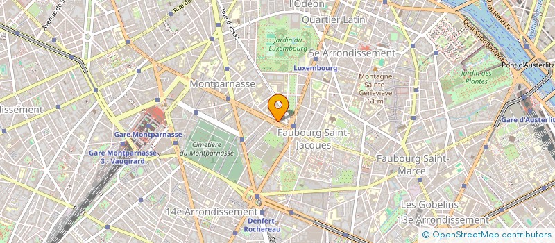 localisation de l'entreprise COPR 161 BD DU MONTPARNASSE  PARIS