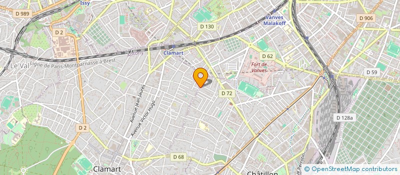 localisation de l'entreprise COPR 168 RUE DES ROISSYS 92320 CHATILLON à CHATILLON