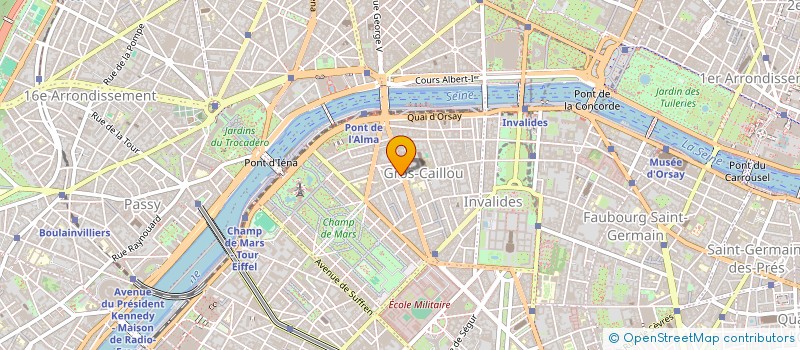 localisation de l'entreprise COPR 16T AV BOSQUET 75007 PARIS  PARIS