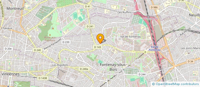 localisation de l'entreprise COPR 17 AV VICTOR HUGO à FONTENAY-SOUS-BOIS