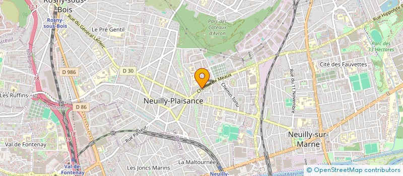 localisation de l'entreprise COPR 17 CHEMIN DE MEAUX 93 NEUILLY PLAISANCE  NEUILLY-PLAISANCE