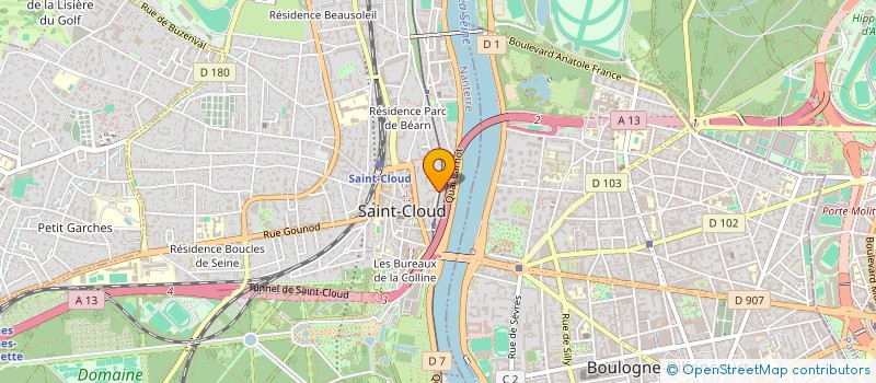 localisation de l'entreprise COPR 17 RUE D ANTAN 92100 SAINT CLOUD à SAINT-CLOUD