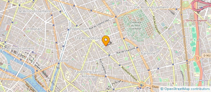 localisation de l'entreprise COPR 17 RUE DE BELFORT 75011 PARIS  PARIS