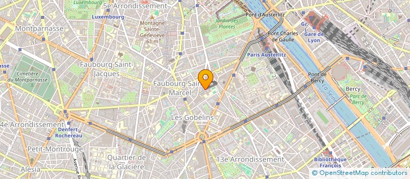 localisation de l'entreprise COPR 17 RUE OURDY PARIS 13  PARIS