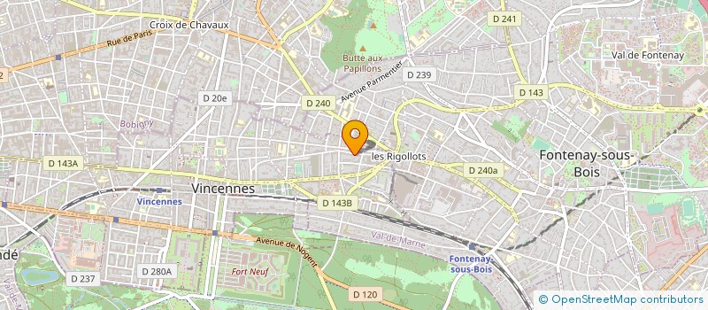 localisation de l'entreprise COPR 170 RUE DE LA JARRY 94300 VINCENNES à VINCENNES