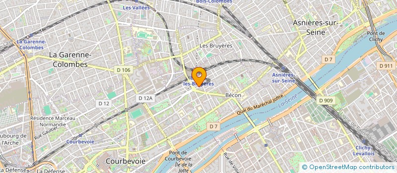 localisation de l'entreprise COPR 18 AV MAURICE à COURBEVOIE