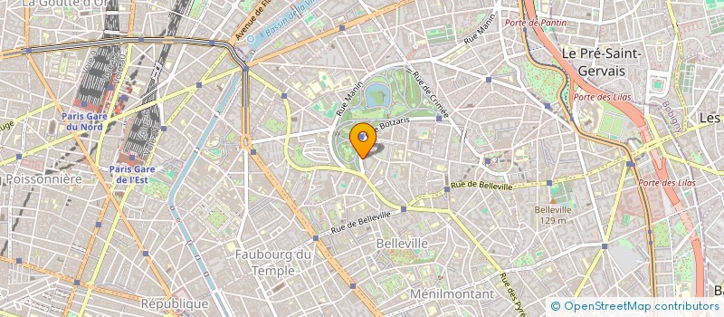 localisation de l'entreprise COPR 18 RUE BOTZARIS 75019 PARIS 19  PARIS