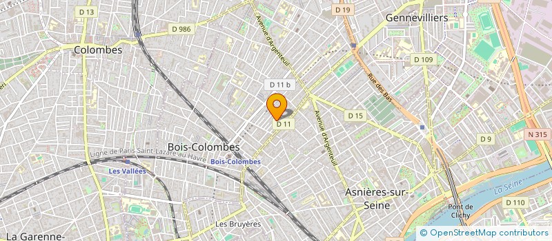 localisation de l'entreprise COPR 18 RUE CHARPENTIER à BOIS-COLOMBES