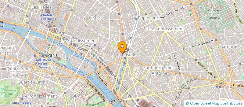 localisation de l'entreprise COPR 18 RUE DE LA BASTILLE 75004 PARIS  PARIS