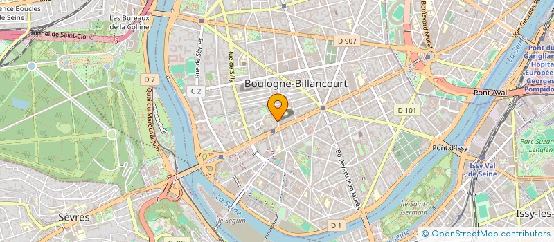 localisation de l'entreprise COPR 180 RUE DE BILLANCOURT à BOULOGNE-BILLANCOURT