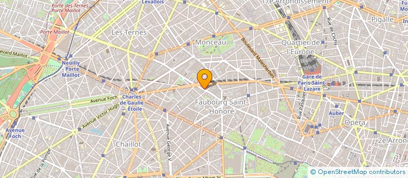 localisation de l'entreprise COPR 184 RUE FBG ST HONORE 75008 PARIS  PARIS