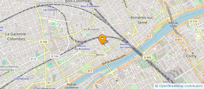 localisation de l'entreprise COPR 185 RUE ARMAND SYLVESTRE  COURBEVOIE