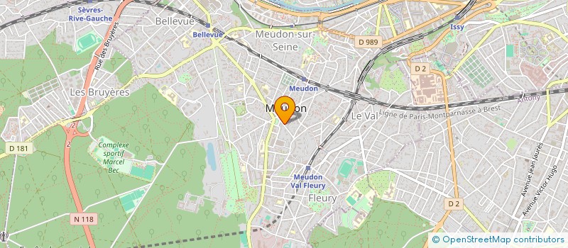 localisation de l'entreprise COPR 18B 20 RUE DE LA BOURGOGNE 92190 MEUDON  MEUDON