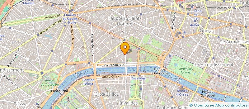 localisation de l'entreprise COPR 19 AV FRANKLIN ROOSEVELT 75008 PARIS  PARIS