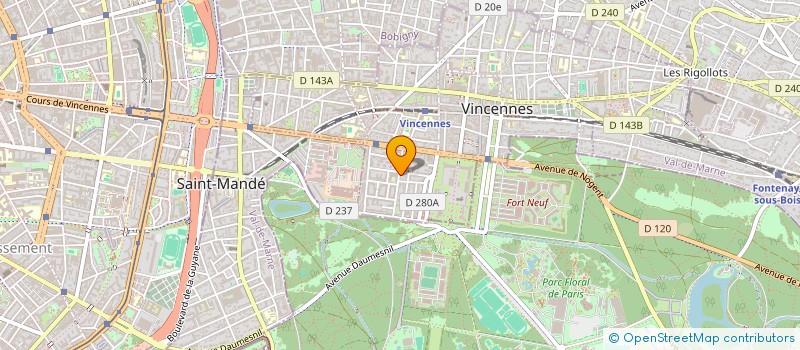 localisation de l'entreprise COPR 19 RUE DES VIGNERONS 94 VINCENNES à VINCENNES