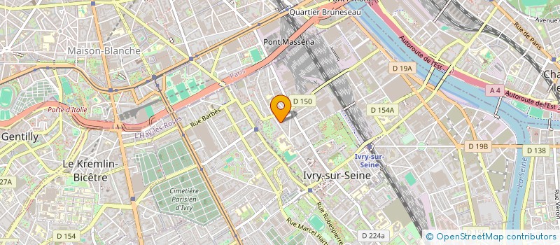localisation de l'entreprise COPR 19 RUE PIERRE MOULIE à IVRY-SUR-SEINE