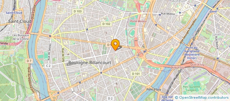 localisation de l'entreprise COPR 19 RUE THIERS 92 BOULOGNE BILLANCOURT à BOULOGNE-BILLANCOURT