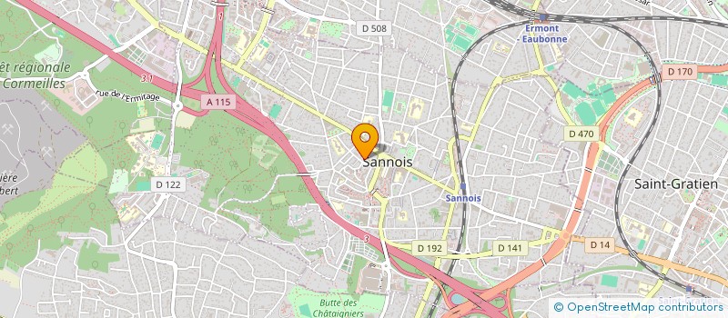 localisation de l'entreprise COPR 2 3 MAIL PIRETINS 95 SANNOIS  SANNOIS