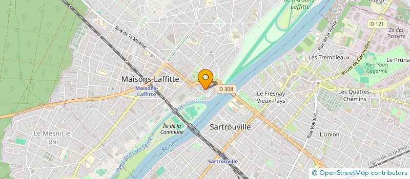 localisation de l'entreprise COPR 2-4 RUE DE PARIS 78600 MAISONS LAFFITTE  MAISONS-LAFFITTE