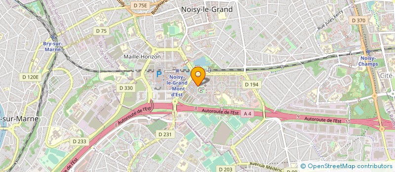 localisation de l'entreprise COPR 2 A 8 PL GEORGES POMPIDOU 93160 NOISY LE GRAND  NOISY-LE-GRAND