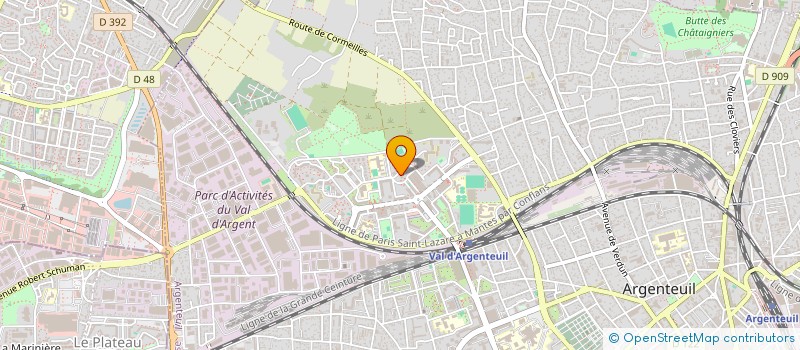 localisation de l'entreprise COPR 2 ALLEE FRANCOIS VILLON  ARGENTEUIL