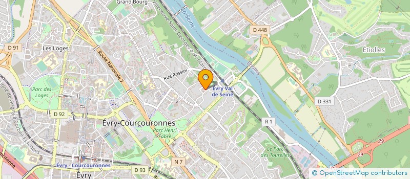 localisation de l'entreprise COPR 2 AU 8 RUE DE L EGLISE 91000 EVRY  EVRY-COURCOURONNES