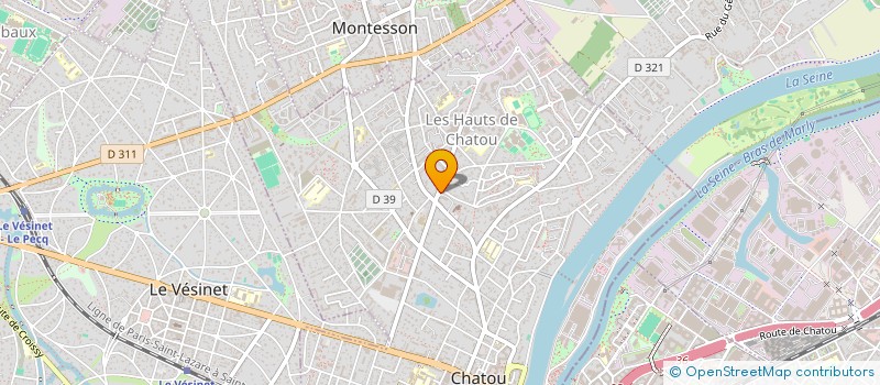 localisation de l'entreprise COPR 2 BD JEAN JAURES  CHATOU