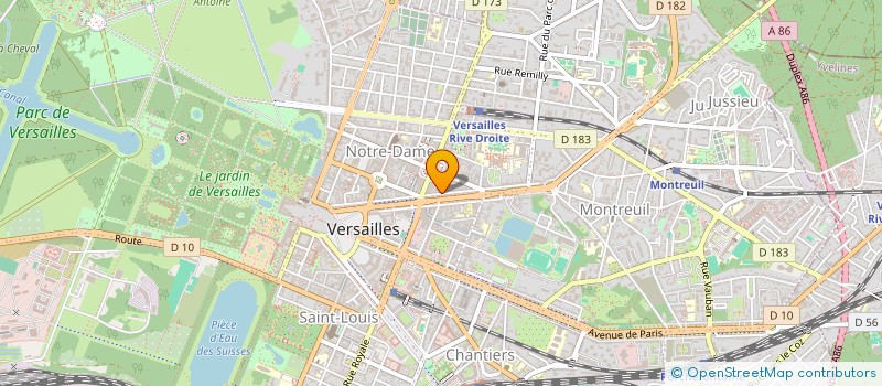 localisation de l'entreprise COPR 2 PASSAGE SALADIN - 35 AV DE SAINT CLOUD 78000 VERSAILLES à VERSAILLES