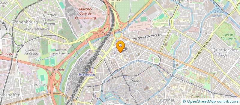 localisation de l'entreprise COPR 2 RUE DE BOUXWILLER à STRASBOURG