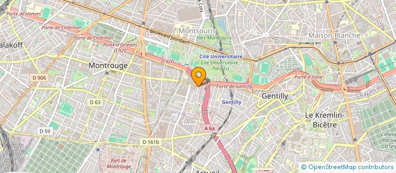 localisation de l'entreprise COPR 2 RUE DE DOUVRE 94 GENTILLY à GENTILLY