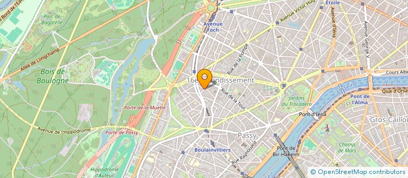 localisation de l'entreprise COPR 2 RUE EDMOND ABOUT 75016 PARIS  PARIS