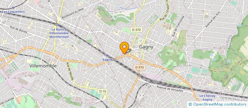 localisation de l'entreprise COPR 2 RUE GUILLEMETEAU 93220 GAGNY à GAGNY
