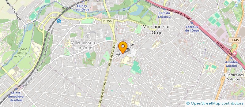 localisation de l'entreprise COPR 2 SQ J B CLEMENT 91390 MORSANG SUR ORGE  MORSANG SUR ORGE