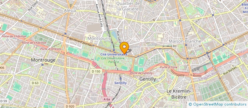 localisation de l'entreprise COPR 20 BD JOURDAN 75014 PARIS  PARIS