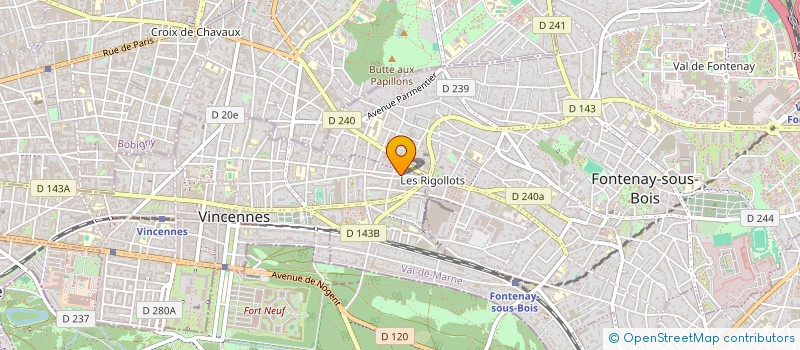 localisation de l'entreprise COPR 204 RUE DIDEROT 94 VINCENNES à VINCENNES