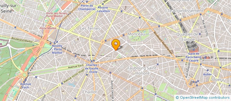 localisation de l'entreprise COPR 205 RUE DU FBG ST HONORE 75008 PARIS  PARIS