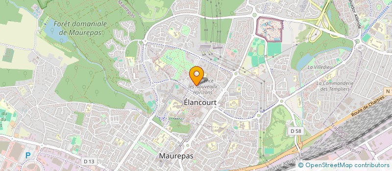 localisation de l'entreprise COPR 21 23 LES NOUVEAUX HORIZONS 78190 ELANCOURT  ELANCOURT