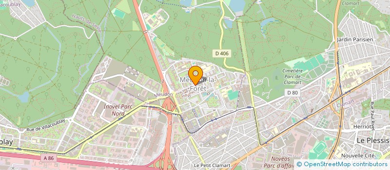 localisation de l'entreprise COPR 21 AV GENERAL DE GAULLE 92 MEUDON LA FORET  MEUDON