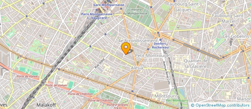 localisation de l'entreprise COPR 21 RUE DES PLANTES 75014  PARIS  PARIS