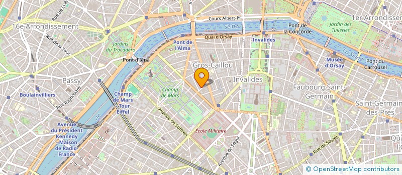 localisation de l'entreprise COPR 21 RUE DU GROS CAILLOU PARIS 7  PARIS