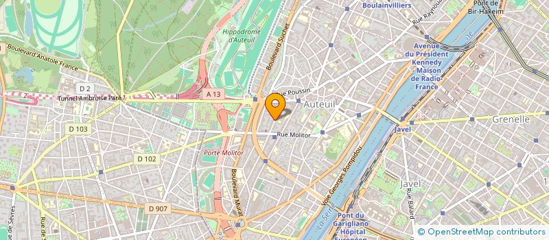 localisation de l'entreprise COPR 22 26 RUE ERLANGER  PARIS