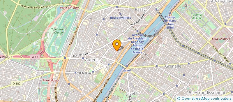 localisation de l'entreprise COPR 22 BIS RUE FELICIEN DAVID 75016 PARIS  PARIS